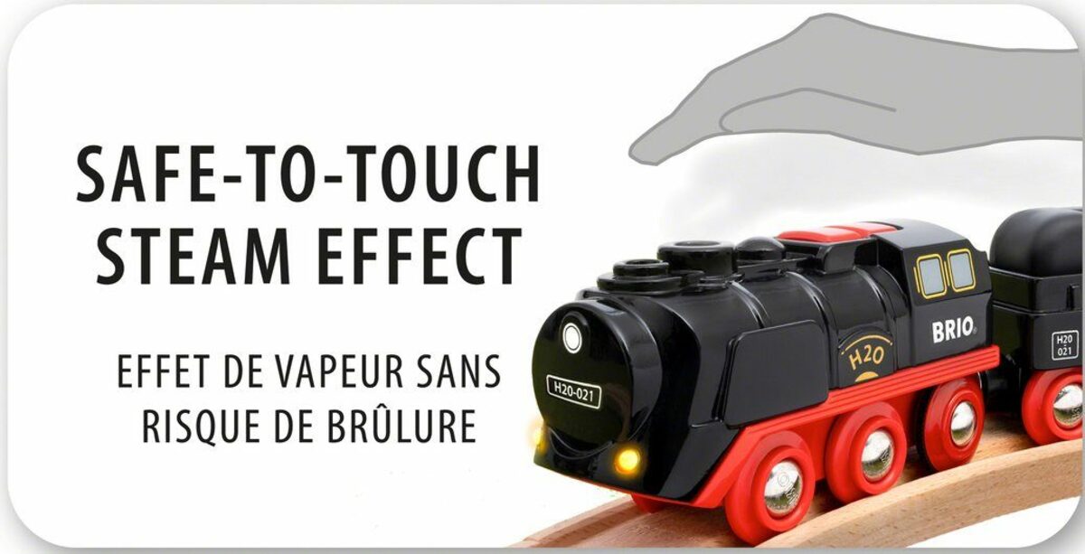 Bild 3 von BRIO® Spielzeug-Zug Batterie-Dampflok mit Wassertank, mit Licht- und Dampffunktion; FSC® - schützt Wald - weltweit