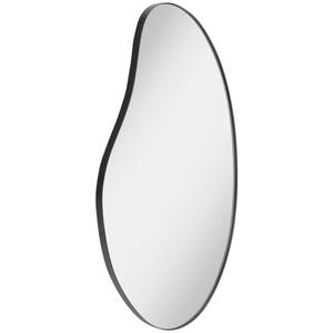 Mid.you Wandspiegel, Schwarz, Metall, Glas, 52x87x2.5 cm, Bsci, Badezimmer, Badezimmerspiegel, Badspiegel