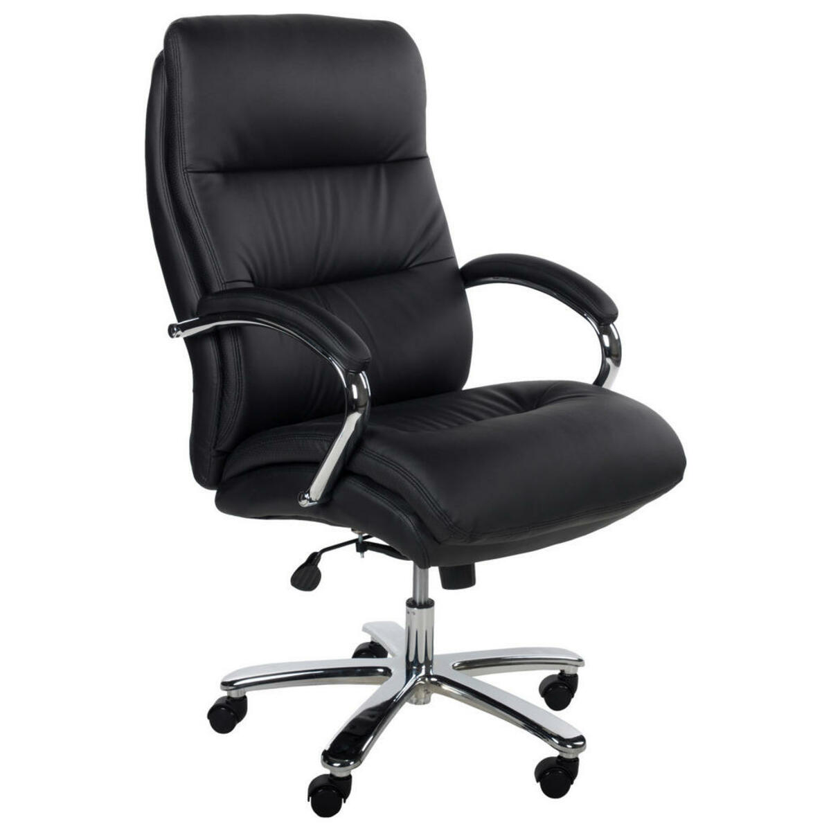 Bild 1 von Boxxx Chefsessel, Schwarz, Metall, Kunststoff, Textil, Drehkreuz, 81x113-121x81 cm, Wippmechanik mit Härtegradeinstellung, Sitzfläche 360° drehbar, inklusive Armlehnen, Arbeitszimmer, Bürostühle