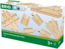 Bild 2 von BRIO® Gleise-Set Holzspielzeug, Ergänzungsset Holzschienensystem, BRIO® WORLD, Schienen und Weichensortiment; FSC®- schützt Wald - weltweit