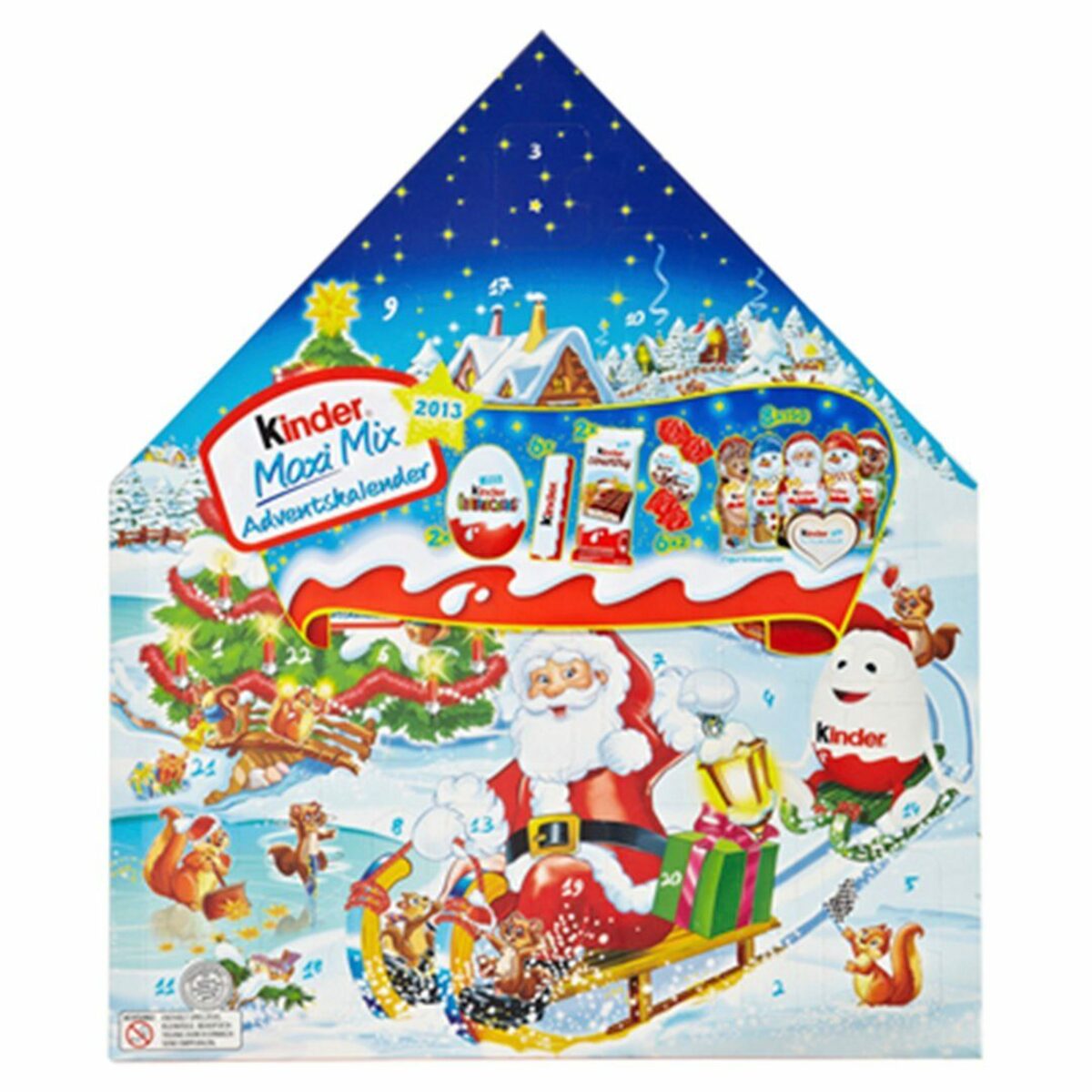 Bild 2 von kinder Adventskalender Kinder Schokolade Maxi Mix Adventskalender - 351 g Packung (1-tlg)