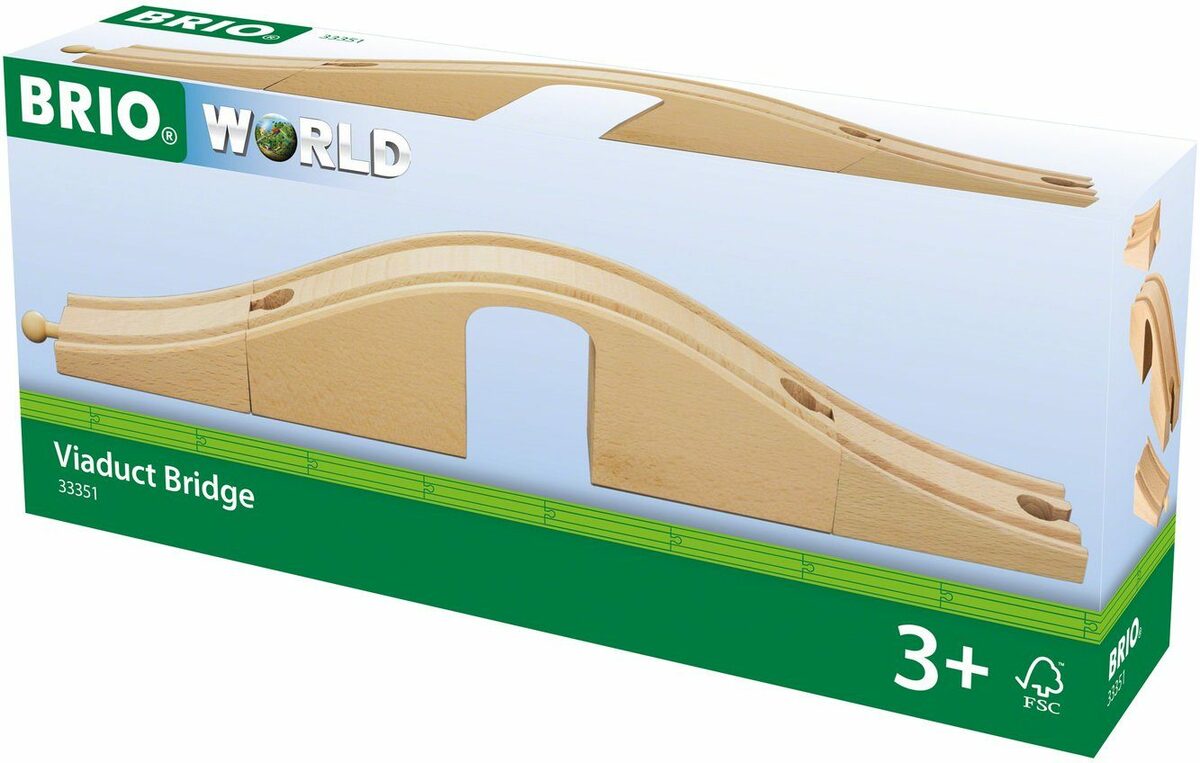 Bild 3 von BRIO® Spielzeugeisenbahn-Brücke Holzspielzeug, BRIO® WORLD, Unterführung, FSC®- schützt Wald - weltweit