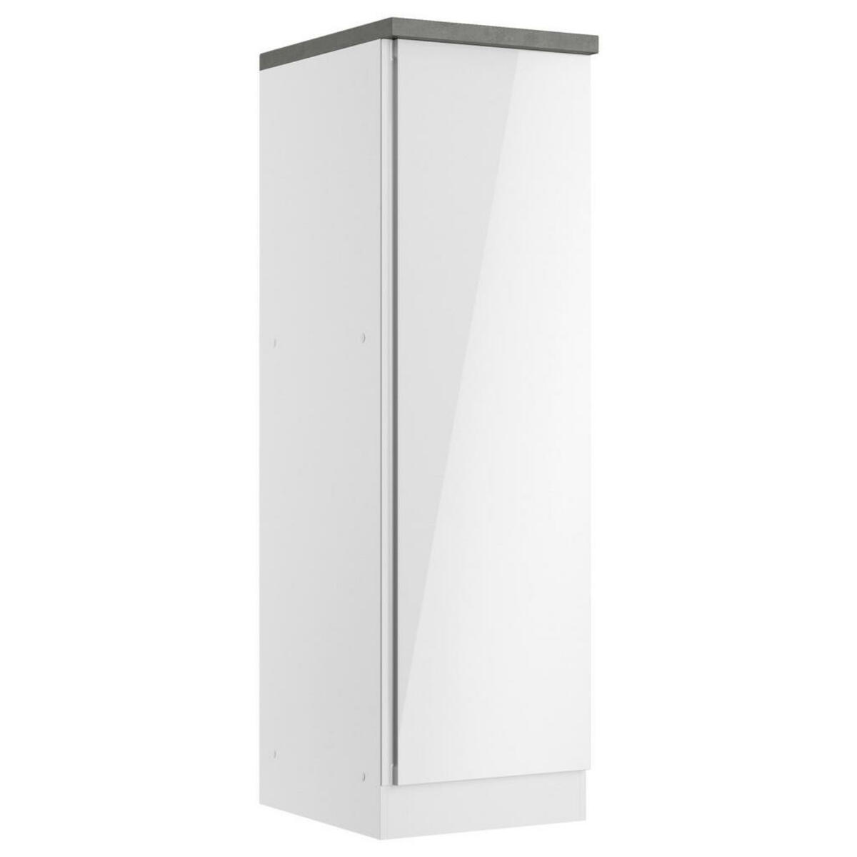 Bild 1 von Held Apothekerschrank, Grau, Weiß, Weiß Hochglanz, Holzwerkstoff, 3 Fächer, 50x166x60 cm, Made in Germany, Küchen, Küchenmöbel, Küchenschränke, Apothekerschränke