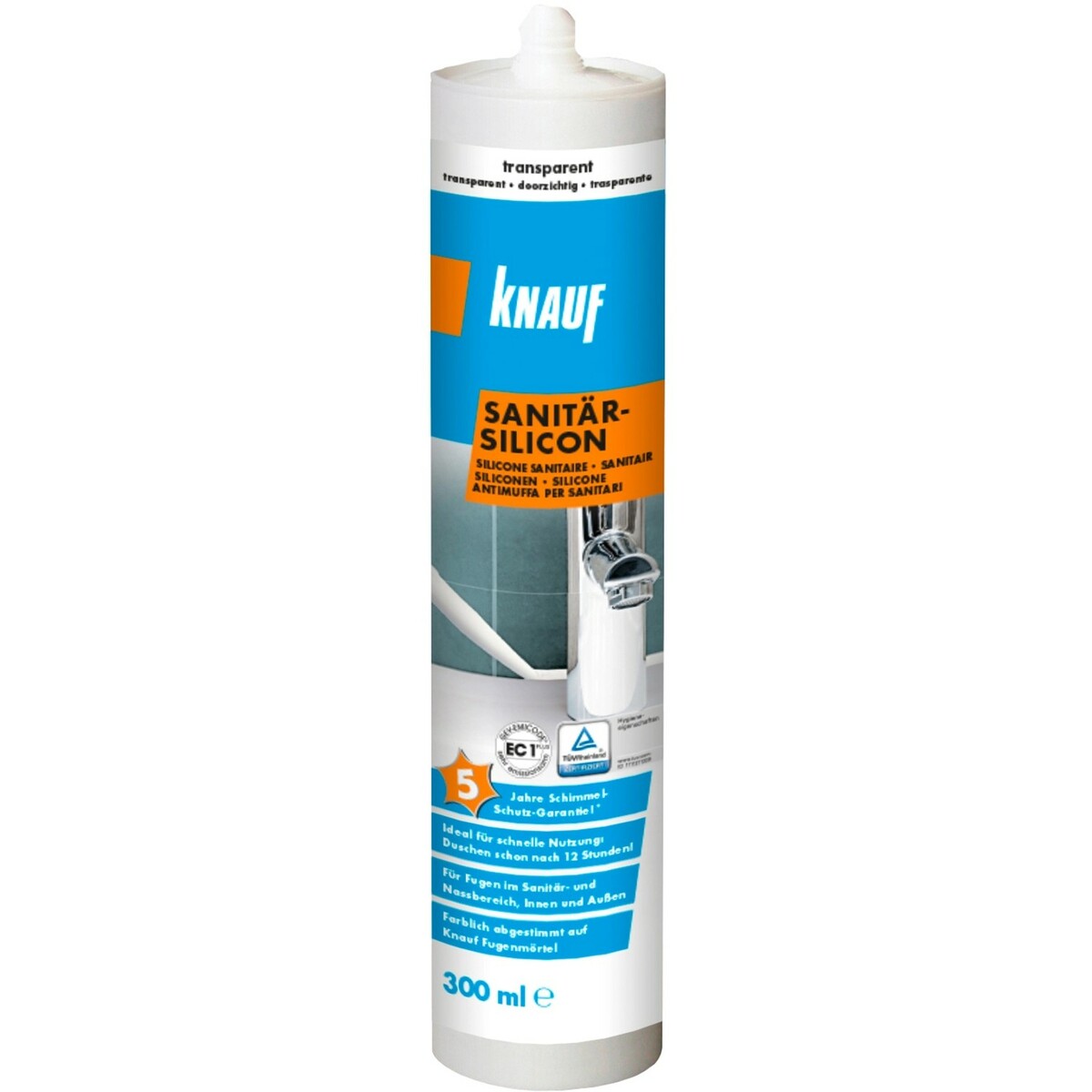 Bild 1 von Knauf Sanitär-Silikon Transparent 300 ml