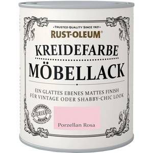 Rust-Oleum Kreidefarbe Möbellack Porzellan Rosa Matt 125 ml