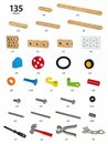 Bild 2 von BRIO® Spielbausteine Brio Spielzeug Bausystem Builder Konstruktion Set 135 Teile 34587