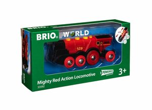 BRIO® Spielzeugeisenbahn-Lokomotive Brio World Eisenbahn Lok Rote Lola Batterielok 33592