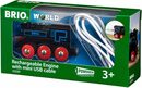 Bild 3 von BRIO® Spielzeug-Eisenbahn Holzspielzeug, BRIO® WORLD, Schwarze Akkulok mit Mini USB, FSC® - schützt Wald - weltweit