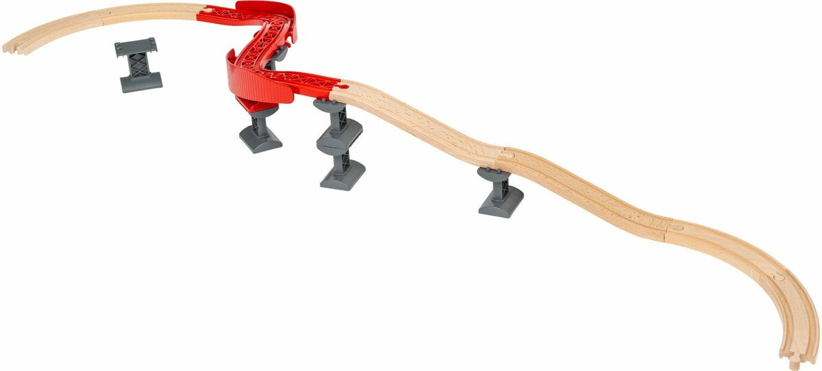 Bild 4 von BRIO® Schienenerweiterungs-Set Holzspielzeug, BRIO® WORLD, Schienenpaket Berg und Tal, FSC®- schützt Wald - weltweit