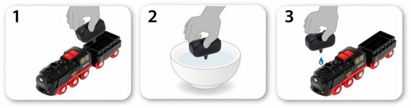 Bild 4 von BRIO® Spielzeug-Zug Batterie-Dampflok mit Wassertank, mit Licht- und Dampffunktion; FSC® - schützt Wald - weltweit