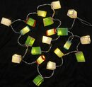 Bild 2 von Guru-Shop LED-Lichterkette LED Lichterkette Lampions - mix grün/weiß