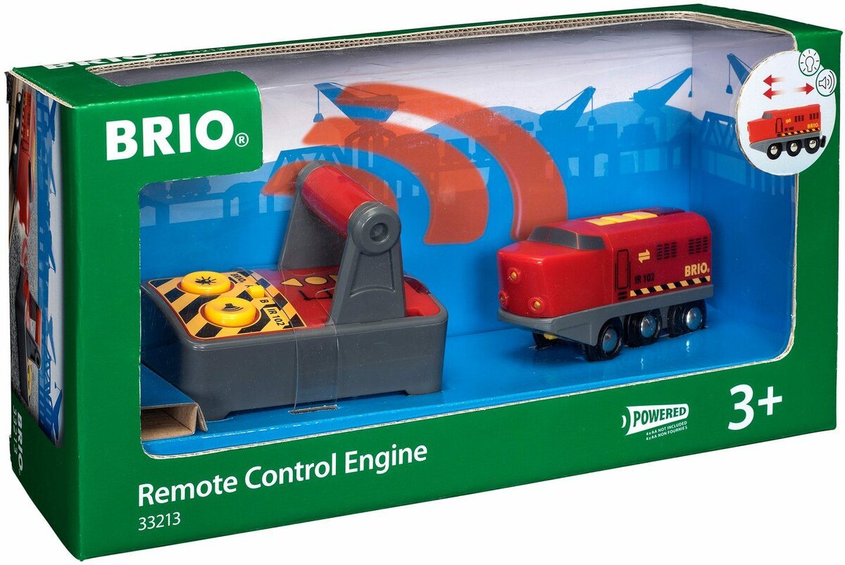 Bild 4 von BRIO® Spielzeug-Eisenbahn BRIO® WORLD, IR Frachtlok, mit Licht und Soundfunktion, FSC® - schützt Wald - weltweit