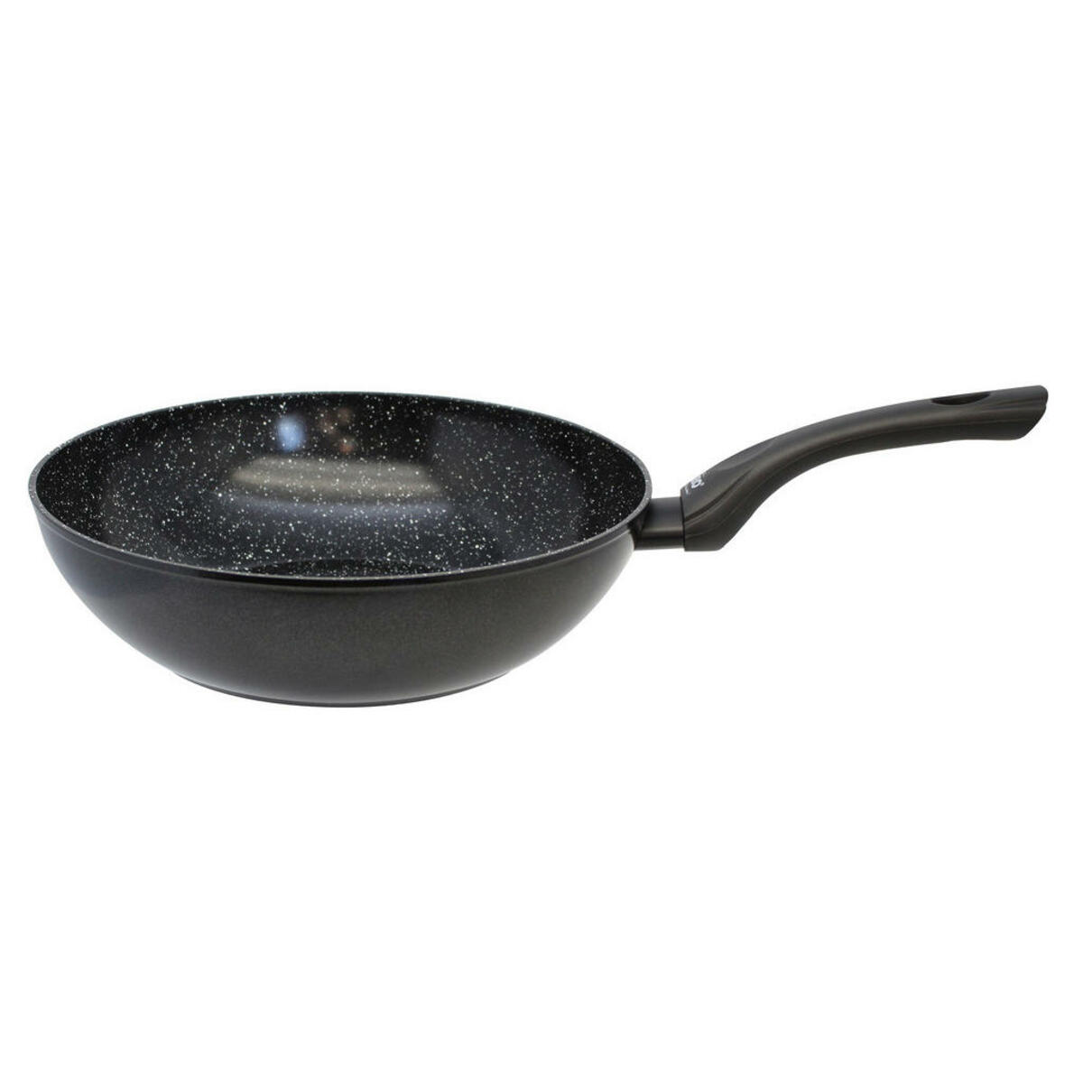 Bild 1 von ELO Wokpfanne Pure Belugo, Schwarz, Metall, 3 L, rund, 28.5x8x47 cm, Kochen, Pfannen, Woks