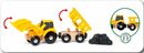 Bild 3 von BRIO® Spielzeug-Eisenbahn Baustellenfahrzeuge, (Set, 3-tlg), Kipper, Walze und Bagger m. Anhänger; FSC® - schützt Wald - weltweit
