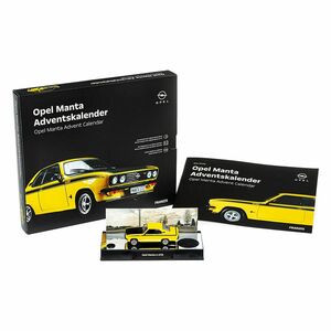 Adventskalender Opel Manta aus Metall Maßstab 1:43 mit Soundmodul