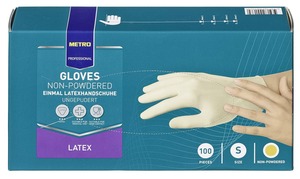 METRO Professional Einmal-Latexhandschuhe ungepudert Gr. XL