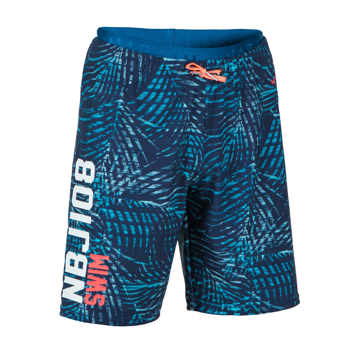 Bild 1 von Schwimmshorts - 100 Long All Palm Jungen blau Blau|orange|rot|türkis