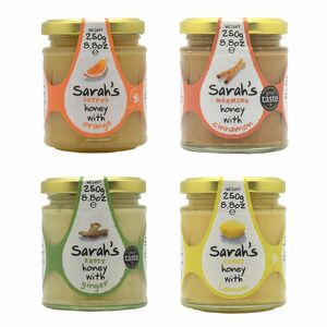 SARAH'S HONEY Brotaufstrich mit Honig, Früchten und Gewürzen, 4 Sorten Inhalt 1.000g