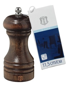 METRO Professional Salz- und Pfeffermühle, Holz / Keramik / Edelstahl 18/0, 5 x 5 x 11.5 cm, braun