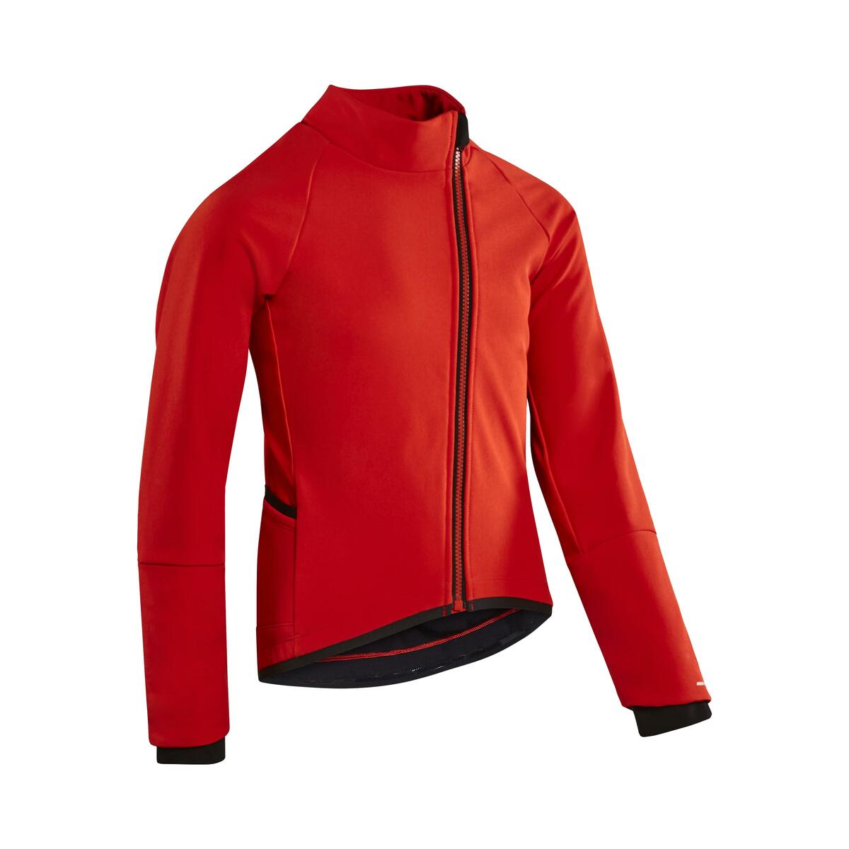 Bild 1 von Fahrradjacke 900 Kinder schwarz/rot Rot|schwarz