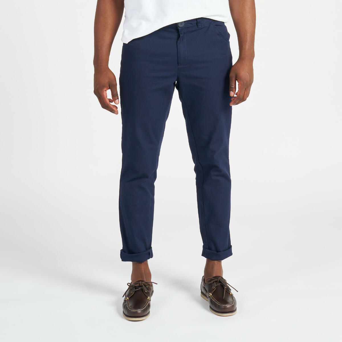 Bild 1 von Hose Chino Herren Baumwolle 100 marineblau Blau