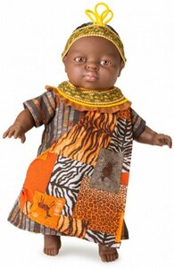 LeNoSa Babypuppe »Berjuan • Friends of The World • ethnische Weichkörper Puppe 38 cm • Made in Spanien«