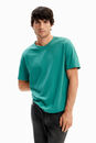 Bild 1 von Einfarbiges T-Shirt Ziernähte