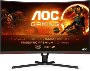 AOC C32G3AE/BK 80 cm (32") Gaming Monitor schwarz/rot / F
