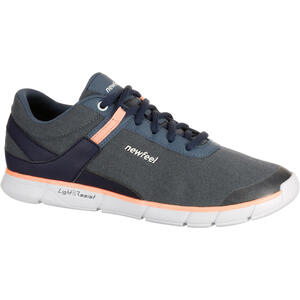 Sneaker Damen atmungsaktiv - Soft 540 graublau Blau|grau|orange
