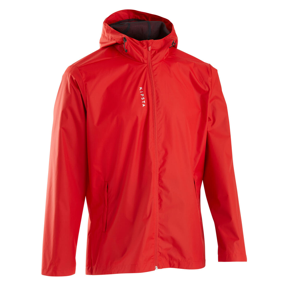 Bild 1 von Damen/Herren Fussball Regenjacke wasserdicht - T100 rot Rot