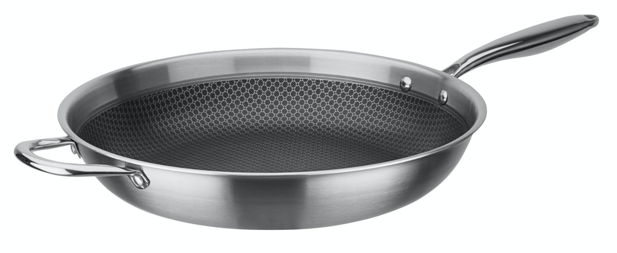 Bild 1 von GSW Bratpfanne Inoxxa Black 36 x 7,0cm mit Gegengriff, induktionsgeeignet, backofenfest