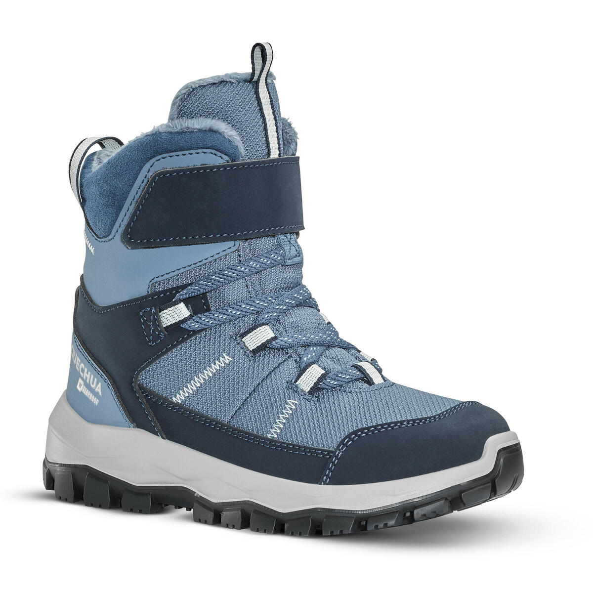 Bild 1 von Winterschuhe Kinder Gr. 24–34 Klett warm wasserdicht - SH500 MTN hellblau Blau|grau|grün