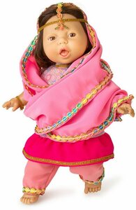 LeNoSa Babypuppe »Berjuan • orientalische Weichkörper Puppe 38 cm • Made in Spanien«