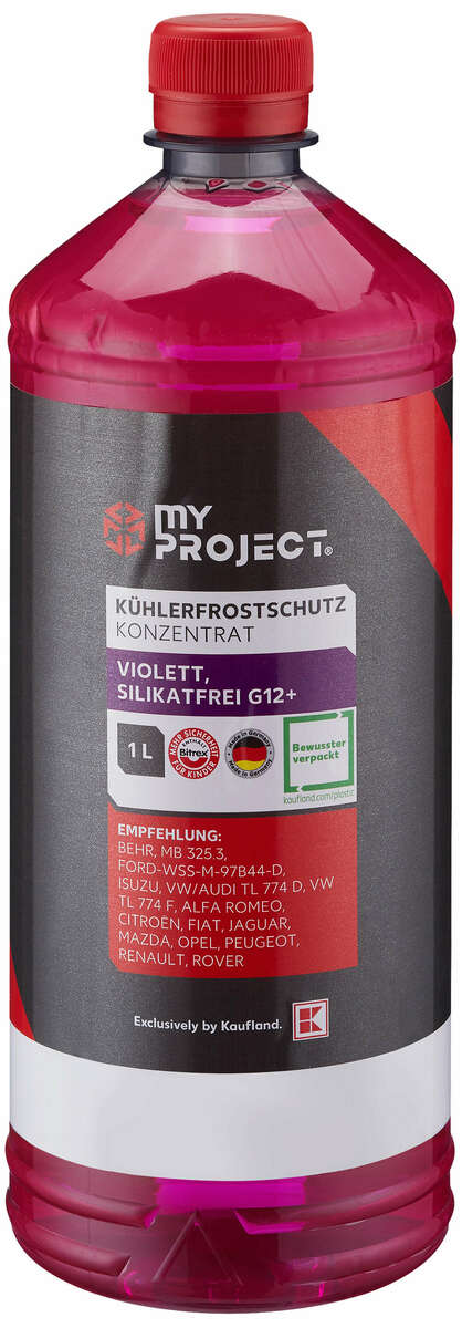Bild 1 von MY PROJECT® Kühlerfrostschutz-Konzentrat G12+