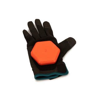 Handschuhe Slide Longboard Freeride 500 schwarz/orange Schwarz