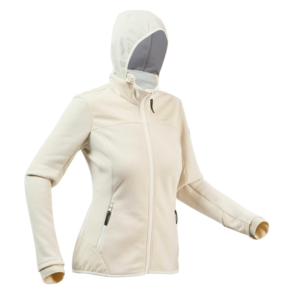 Bild 1 von Fleecejacke Damen Winterwandern - SH500 X-Warm Beige
