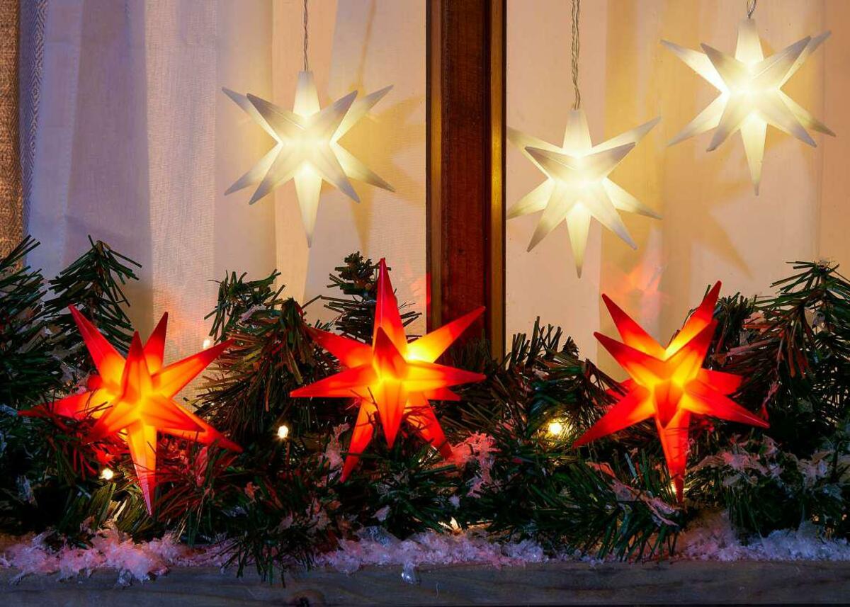 Bild 1 von LED-Sternenlichterkette mit Timer