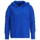 Bild 1 von Damen Strickpullover mit Kapuze BLAU