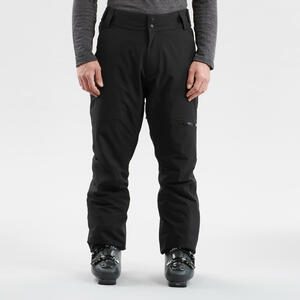 Skihose Herren warm Piste - 500 Regular schwarz Schwarz