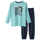 Bild 1 von Jungen Schlafanzug mit Basketball-Print TÜRKIS / DUNKELBLAU