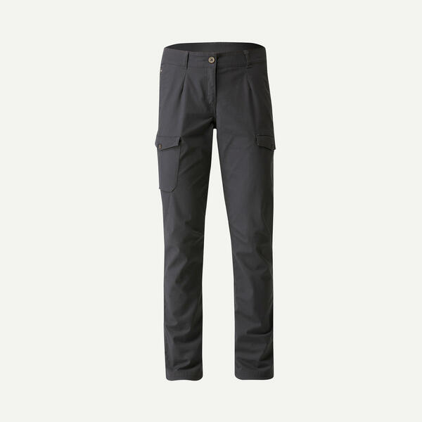 Bild 1 von Cargohose Damen Backpacking - Travel 100 grau Grau