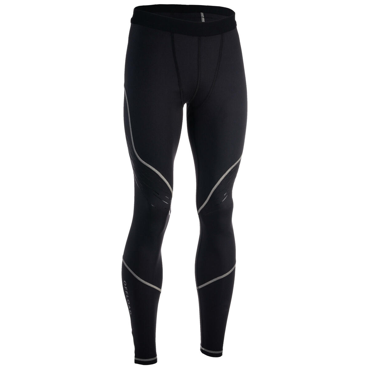 Bild 1 von Rugby-Tights 500 Erwachsene schwarz Grau|schwarz