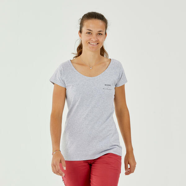 Bild 1 von Kletter-T-Shirt Damen - Vertika Flore Beaudelin grau Grau