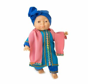 LeNoSa Babypuppe »Berjuan • orientalische Weichkörper Puppe 38 cm • Made in Spanien«