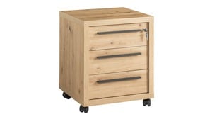 Rollcontainer Artisan Eiche 54 x 64 cm 3 Schubladen - RILEGA