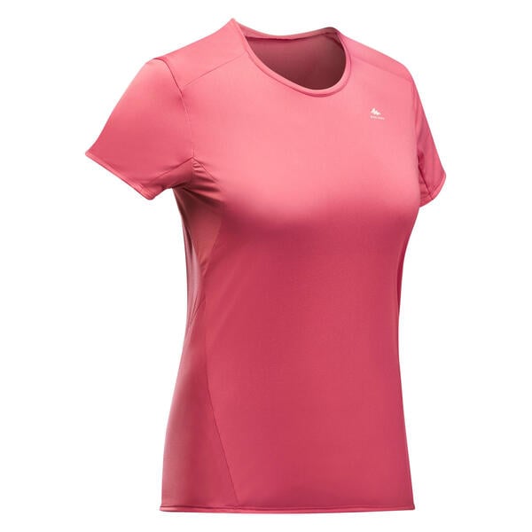 Bild 1 von Wandershirt Damen kurzarm Bergwandern - MH100 rosa Rosa