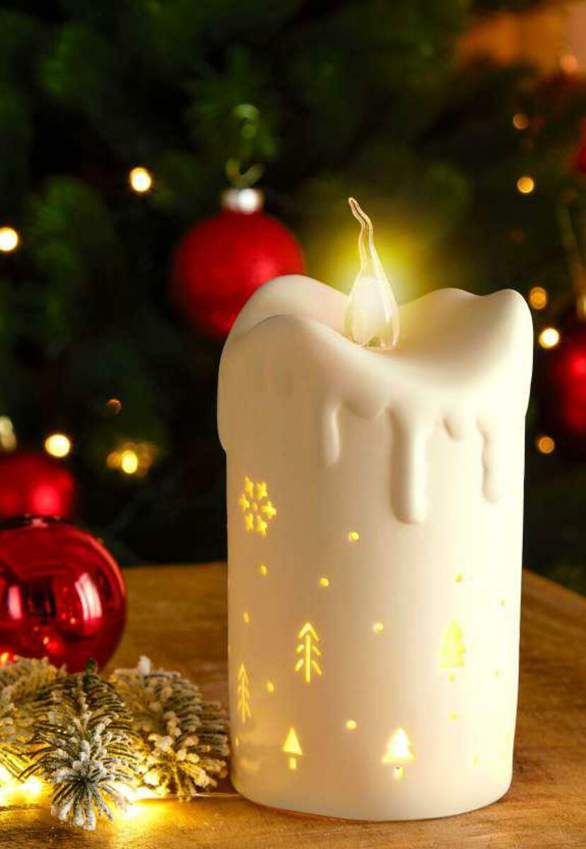 Bild 1 von Festliche LED-Keramikkerze
