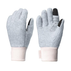 Handschuhe Kinder 6–14 Jahre Fleece Wandern - SH500 grau Grau|rosa