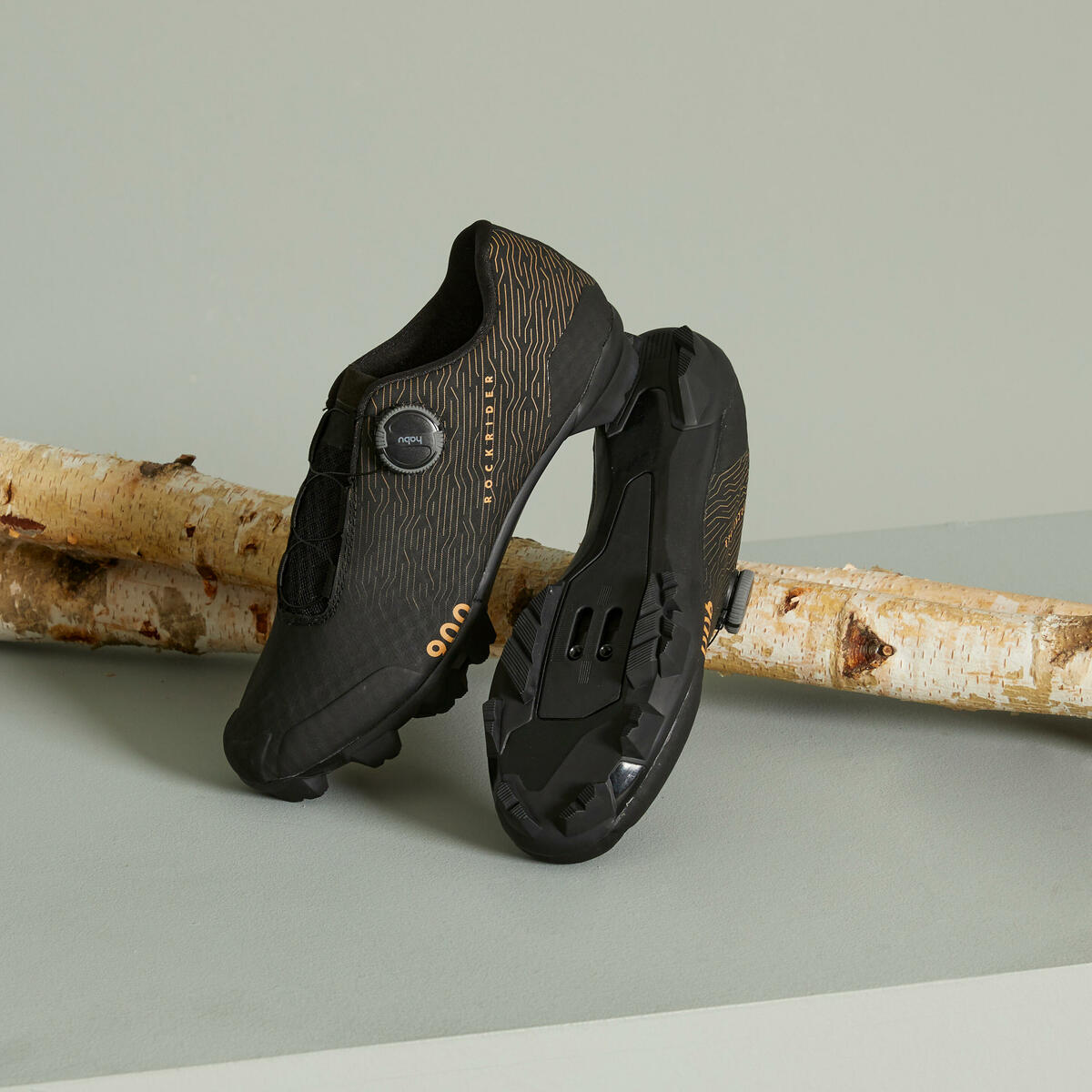 Bild 1 von Fahrradschuhe MTB / Gravel Race 900 Habu Fit System ocker Ocker|schwarz