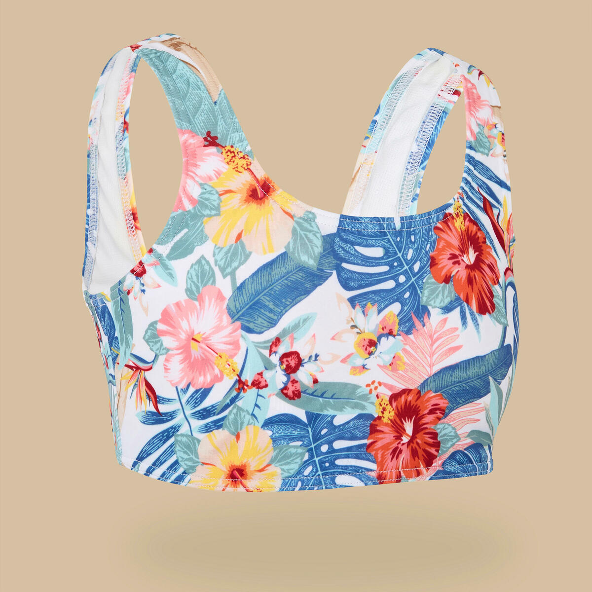 Bild 1 von Bikini-Oberteil Mädchen Bustier Lana 500 Glory White Weiß